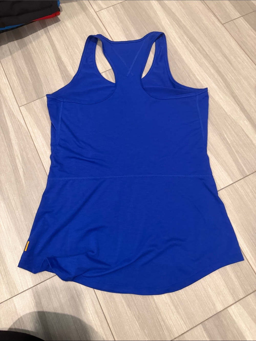 Lucy Blue Racerback Performance Tank Top - Picture 2 of 2
